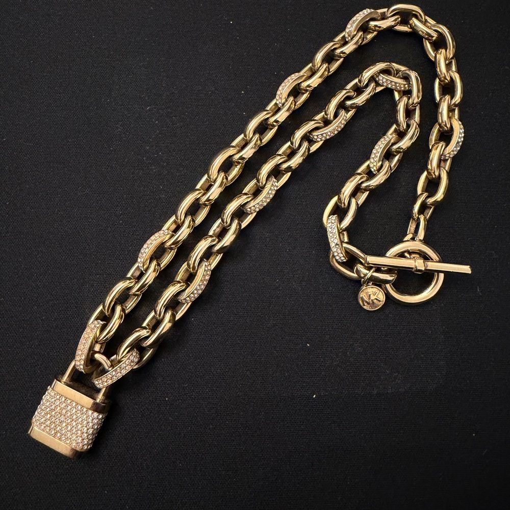 Michael Kors Necklace For Women, MKJ3806710 Gold Tone